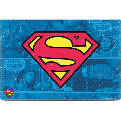 DC Comics Superman Logo Background Pattern Dell XPS Skin